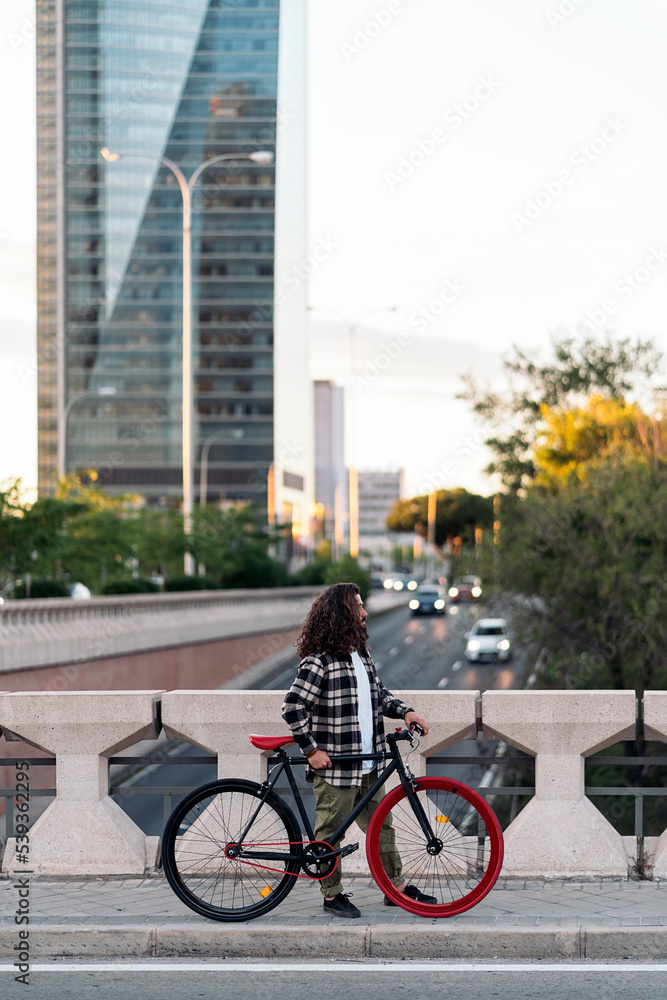 Cool Biker in the City