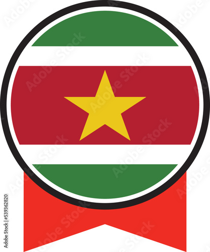 Free Download Suriname flag, the flag of Suriname, vector illustration	 - GFXLoad