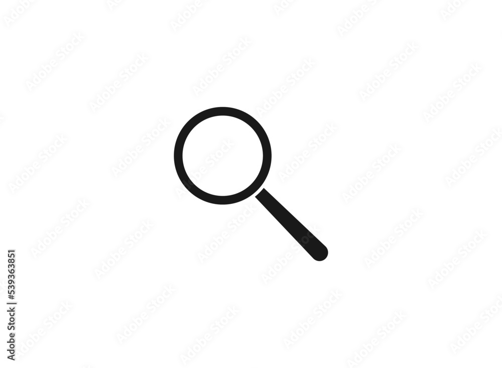 Magnifying glass icon, search icon vector Design. Magnifying glass icon, search icon vector Design.