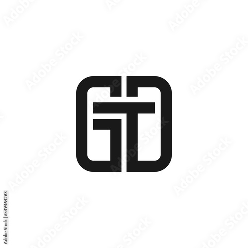 Letter GTD logo icon design vector photo