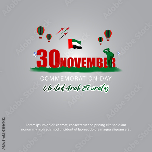 vector illustration for commemoration day for united state emirates