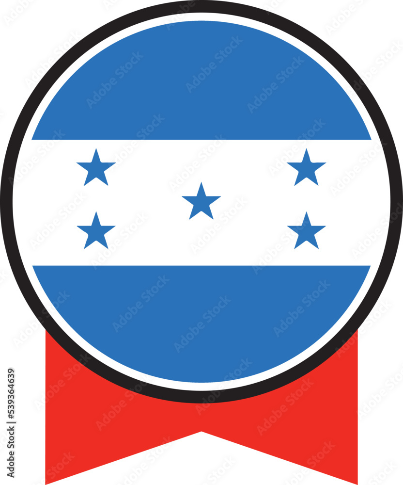 Honduras flag, the flag of Honduras vector illustration Honduras flag, the flag of Honduras vector illustration