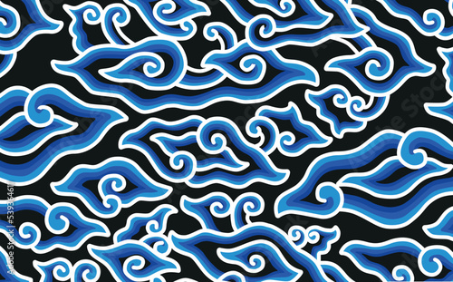 Batik megamendung pattern
