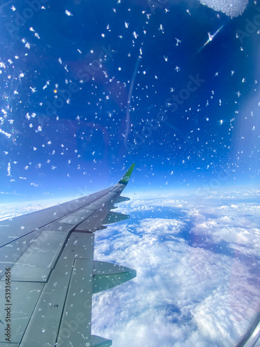 view from airplane window