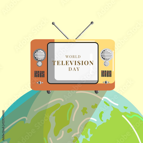 World television day illustration banner