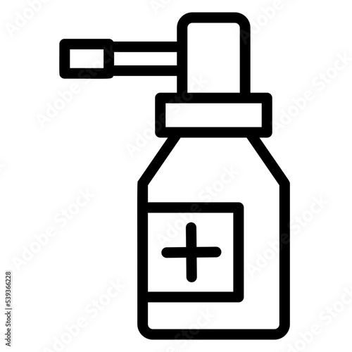medicine,healthcare,medical,spray,throat icon