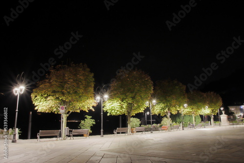 фотографія street at night Cannobio