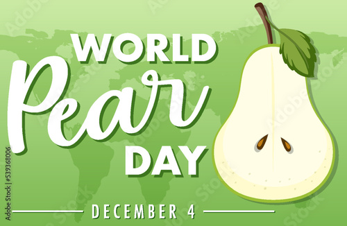World Pear Day Poster Design