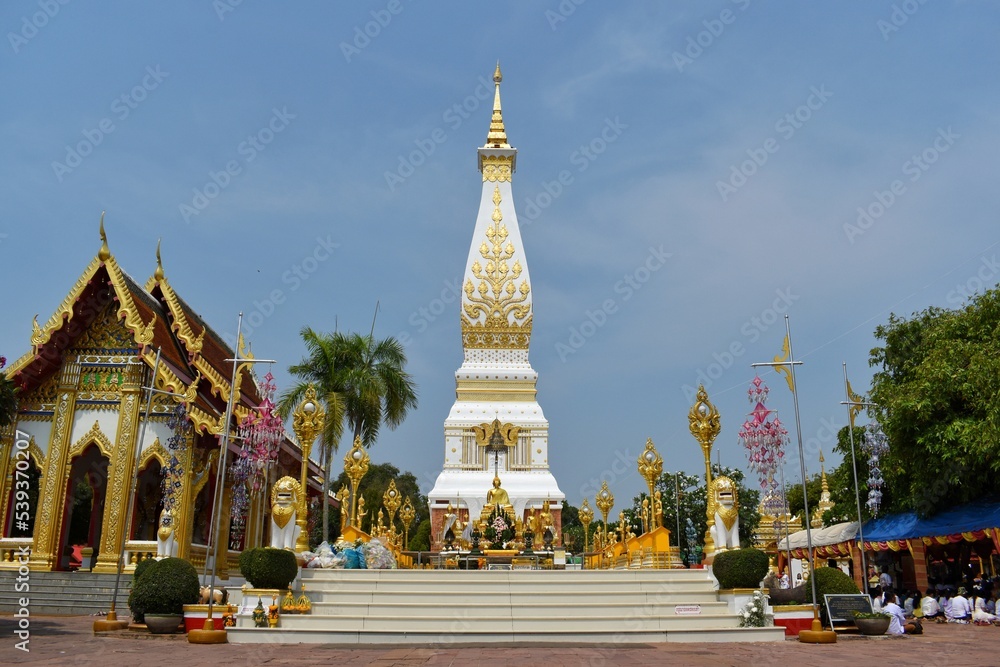 Wat Phra That Phanom is a popular pilgrimage destination for those born in the year of the Monkey.