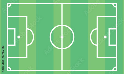 Scheme of the football field, soccer field. Vector illustration sports
