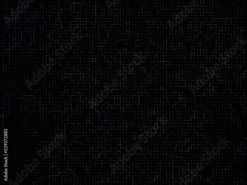 abstract binary code. Stylish abstract image for creative design of layout. Black backdrop and light grey pattern. Cool minimal style modern art. Digital technology in dark textured material.