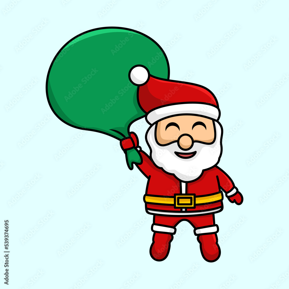Vector illustration of santa claus on christmas event Vector illustration of santa claus on christmas event