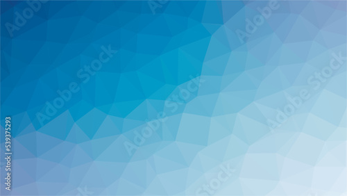 Blue polygon pattern. Low poly design. Vector illustration 