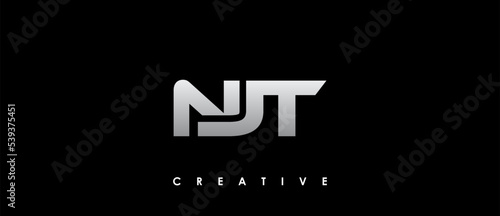NJT Letter Initial Logo Design Template Vector Illustration