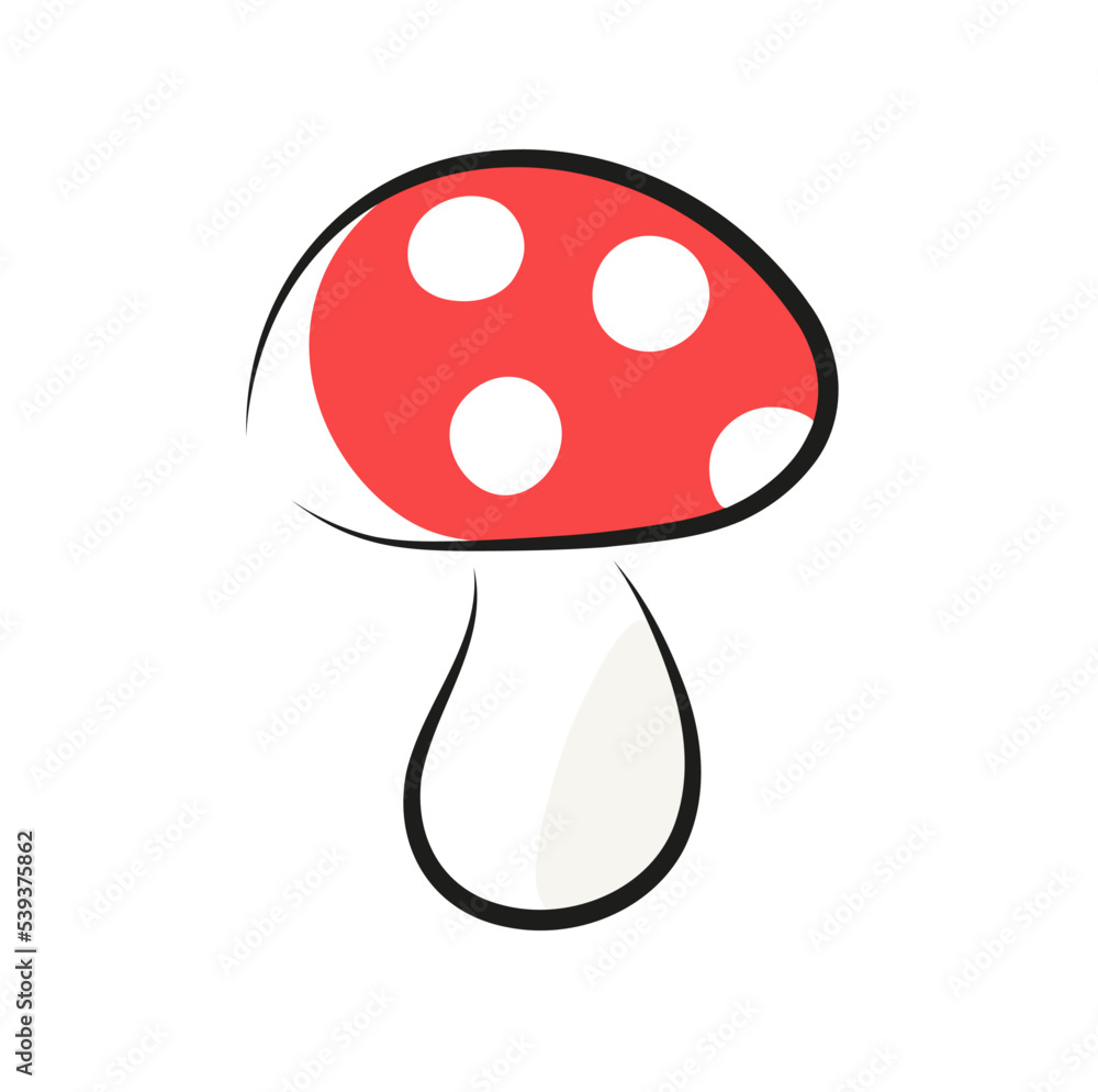 Obraz premium Muchomor ilustracja