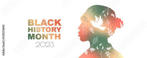 Black History Month 2023 banner. photo