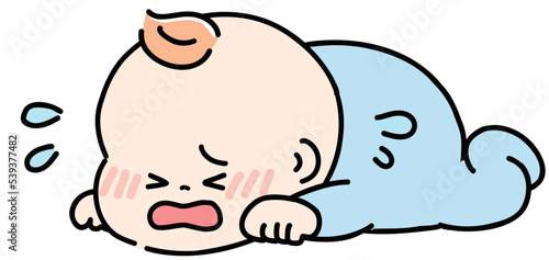 赤ちゃん うつ伏せで泣く