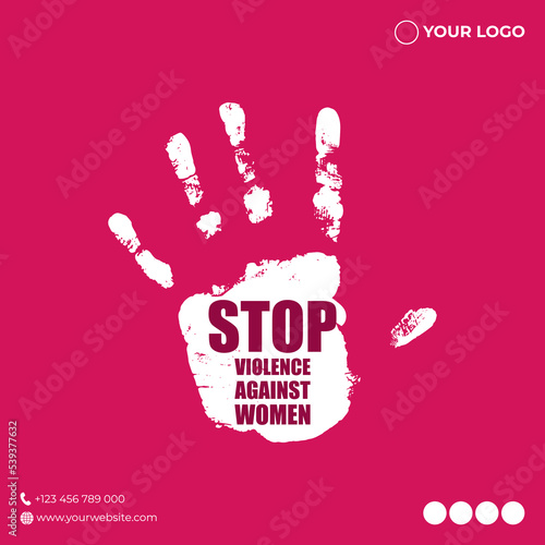 Vector illustration for International Day for the Elimination of Violence against Women