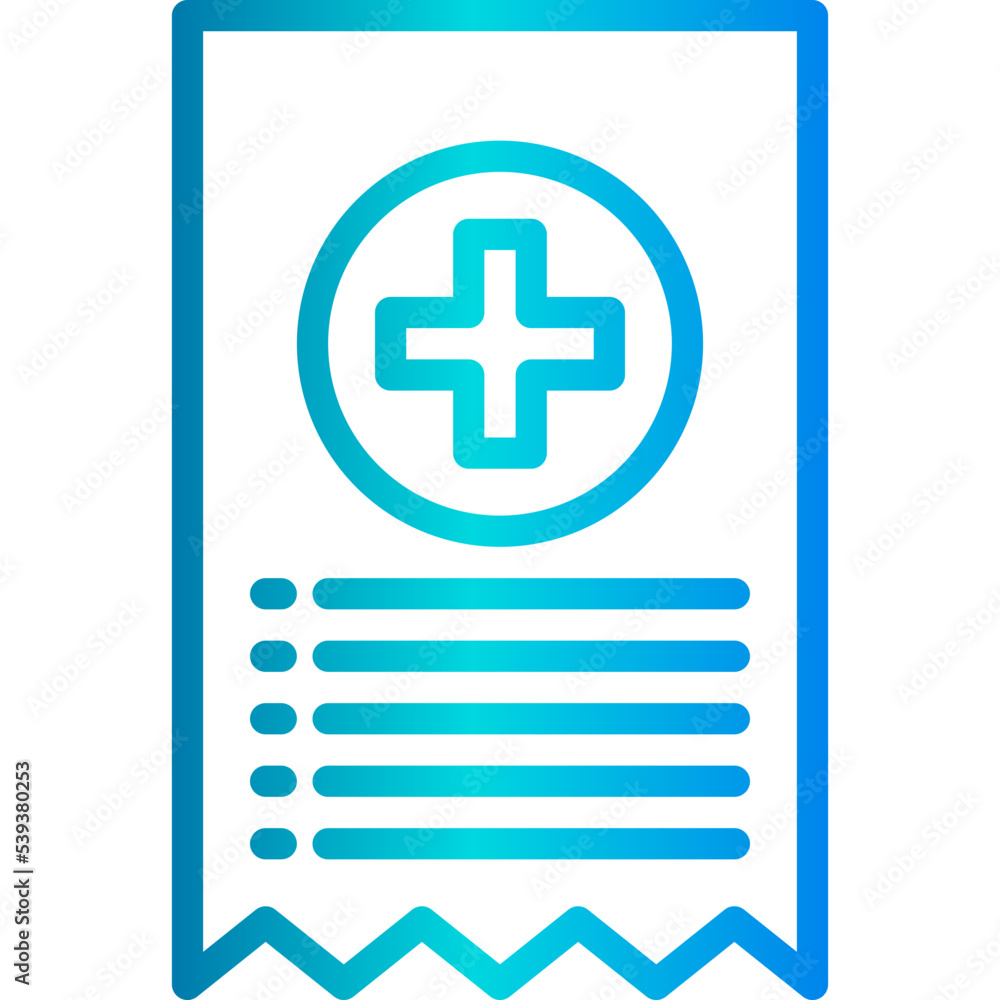 Bill blue outline icon Bill blue outline icon