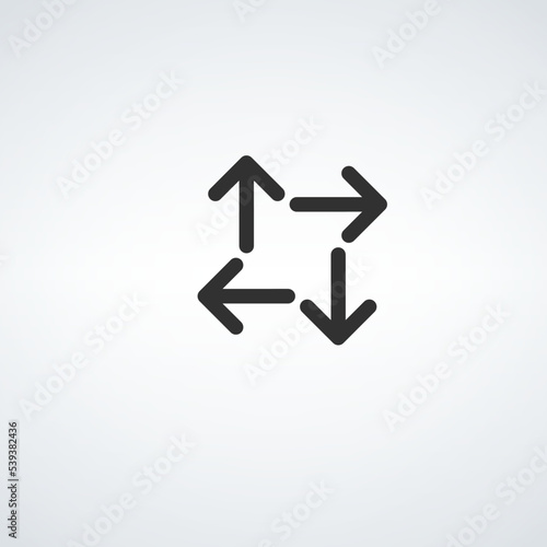 Arrows pointing outwards. S...