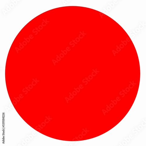 Red circle icon , red round shape icon 