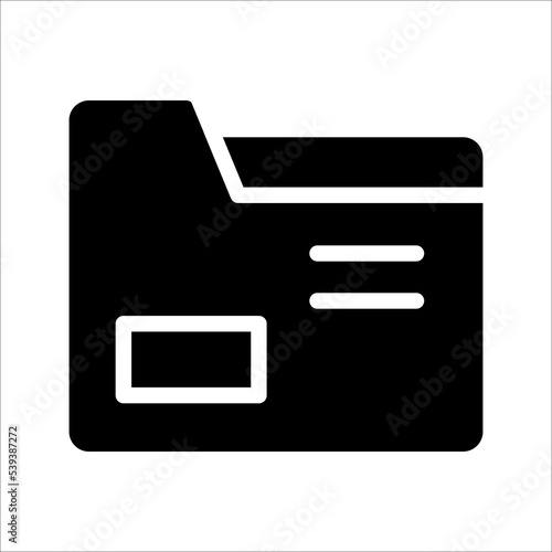 folder icon vector design element, on white background.