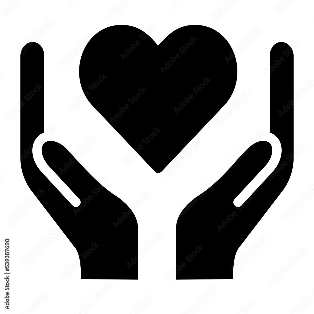 glyph, silhouette, fill, charity,healthcare,medical,donation,care icon glyph, silhouette, fill, charity,healthcare,medical,donation,care icon