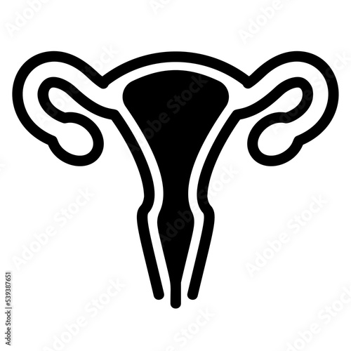 glyph, silhouette, fill, gynecology icon