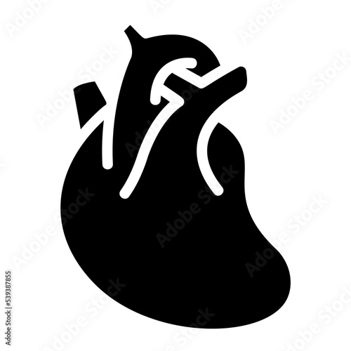 glyph, silhouette, fill, health care,heart,human heart,loving,heart diagram icon