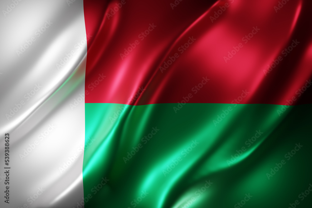 Madagascar 3d flag Madagascar 3d flag