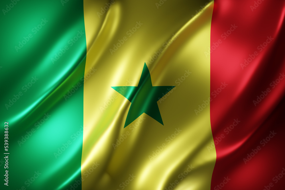 Senegal 3d flag