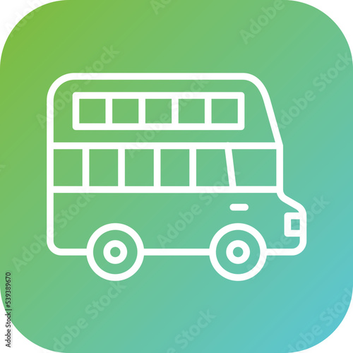 Double Decker Icon Style