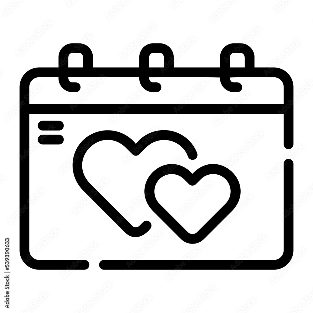 Calendar line icon Calendar line icon