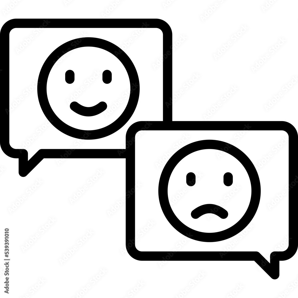 Emojicon outline icon Emojicon outline icon