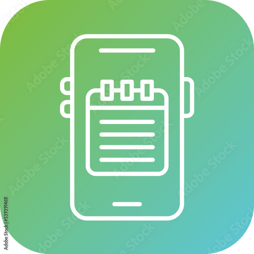 Mobile Note Icon Style