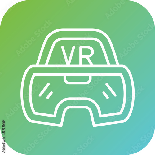 Vr Glasses Icon Style