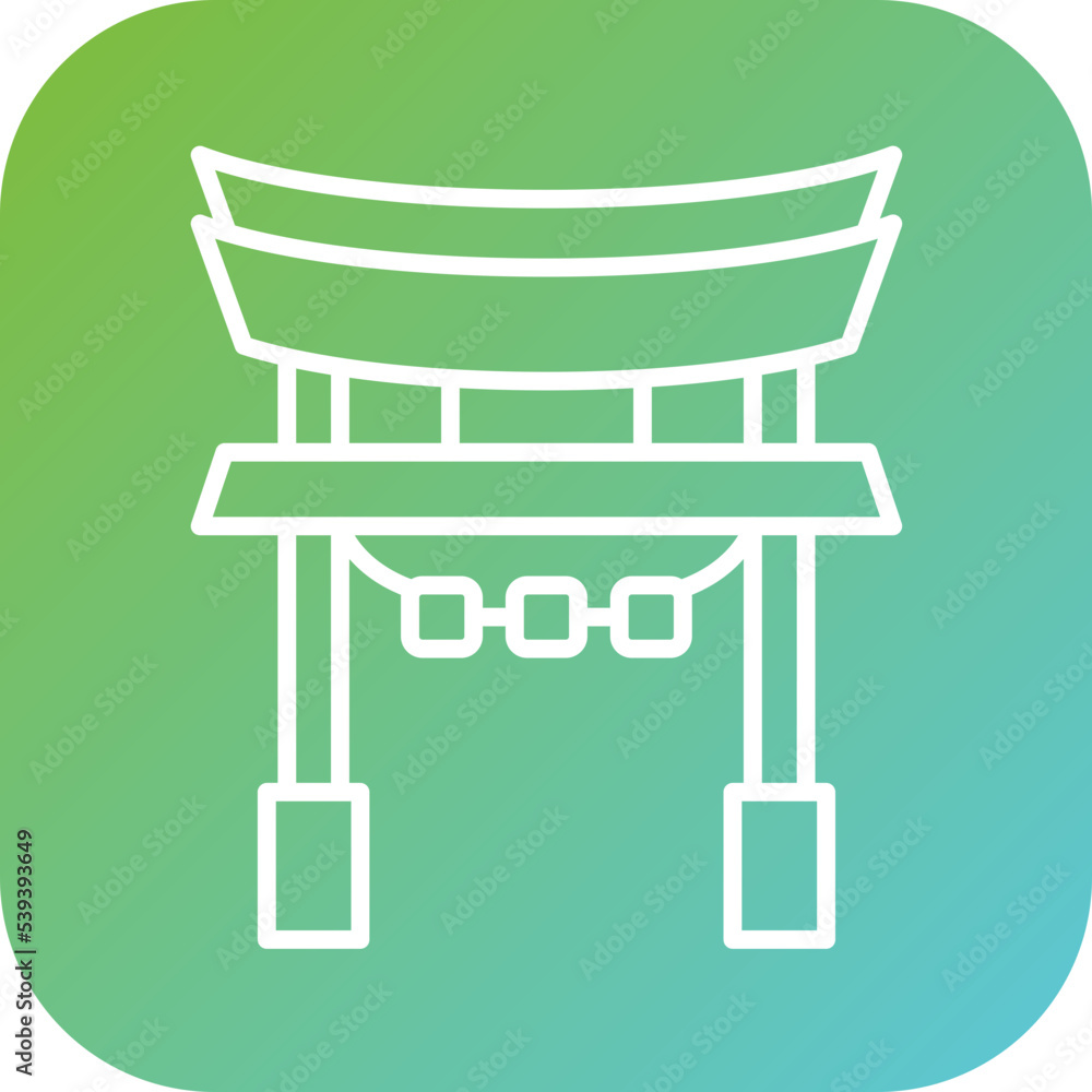 Torii Gate Icon Style Torii Gate Icon Style