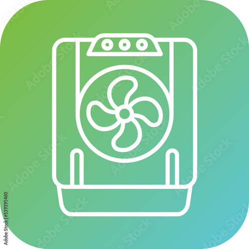 Air Cooler Icon Style