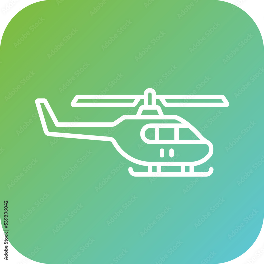 Army Helicopter Icon Style