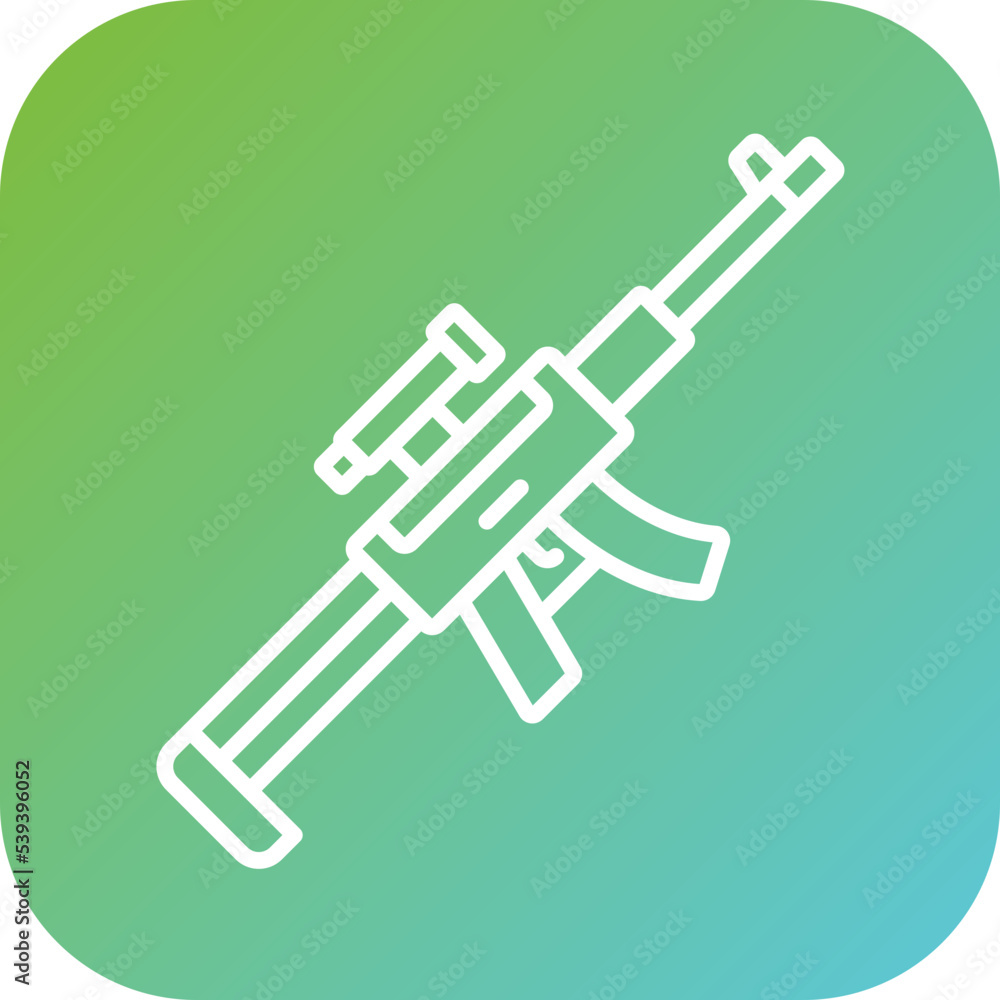 Sniper Rifle Icon Style Sniper Rifle Icon Style