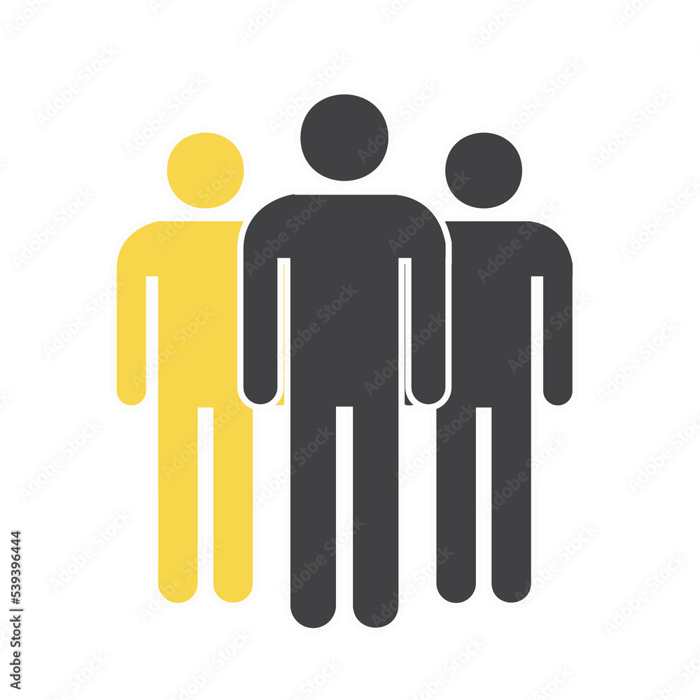 Illustration of three people Illustration of three people