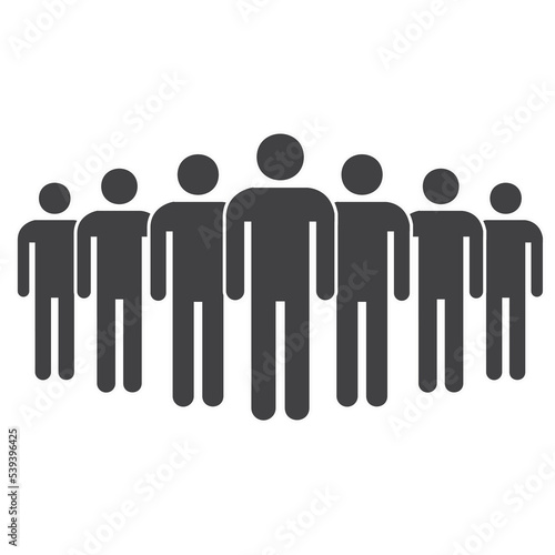 Illustration of crowd of people