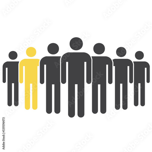 Illustration of many people