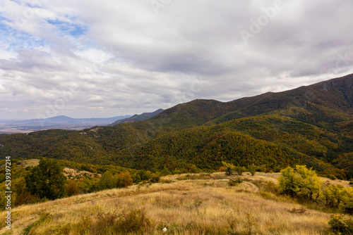Bulgarian Rhodope mountains fall scene 
