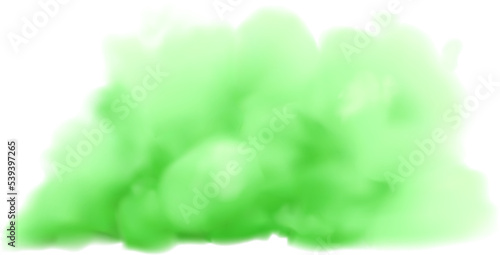 Fotografía Green realistic cloud