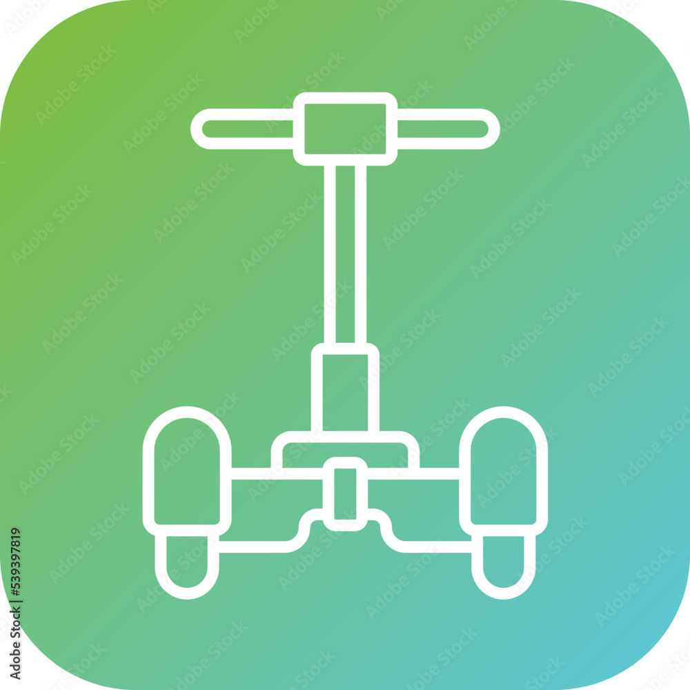 Obraz premium Police Segway Icon Style