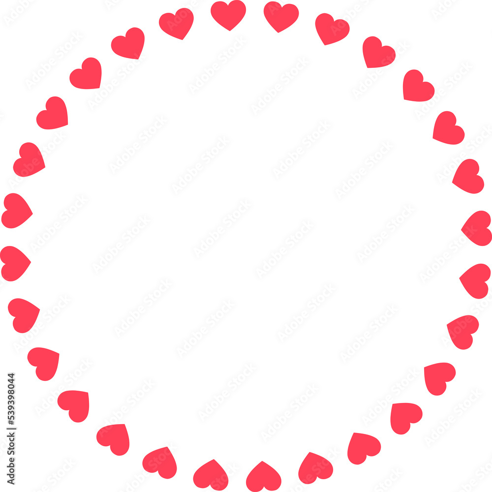 Round frame with hearts. Template for Valentine day invitation card, photo, picture, banner. PNG Round frame with hearts. Template for Valentine day invitation card, photo, picture, banner. PNG