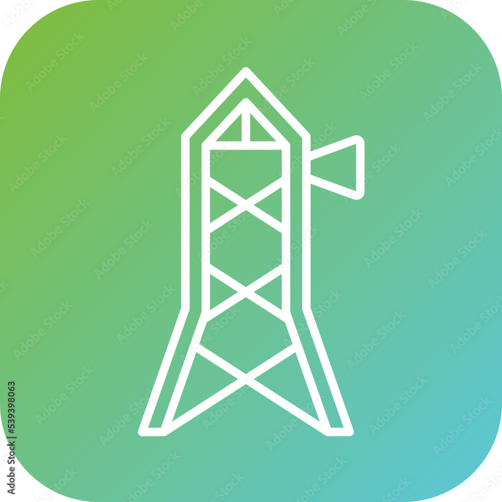 Observation Tower Icon Style Observation Tower Icon Style