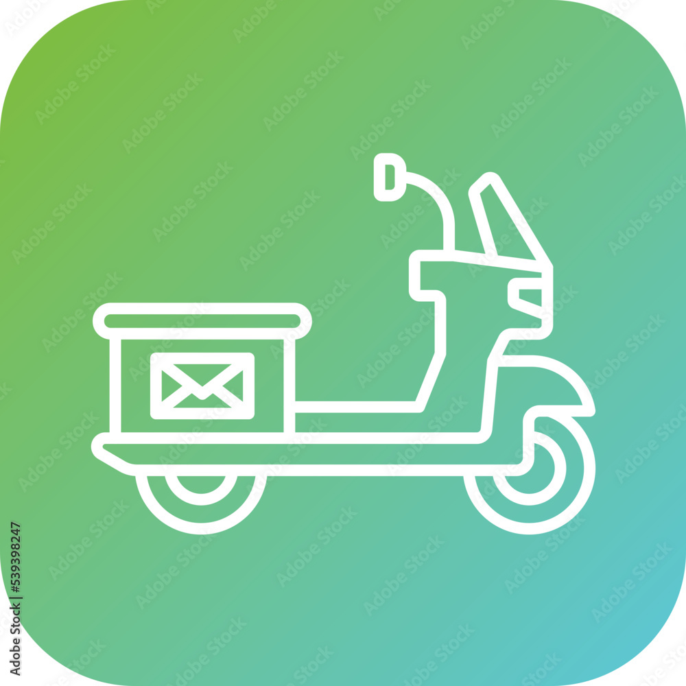 Mail Bike Icon Style Mail Bike Icon Style