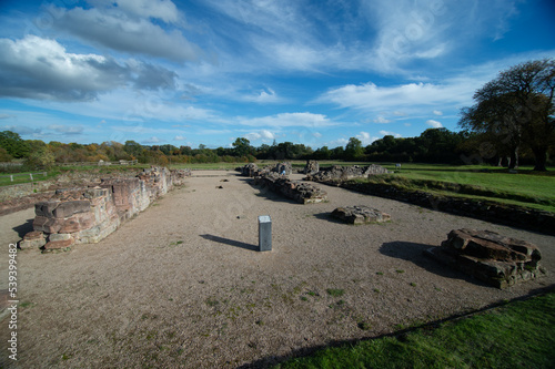 ruins of bordesley abbey reddidditch, england uk photo